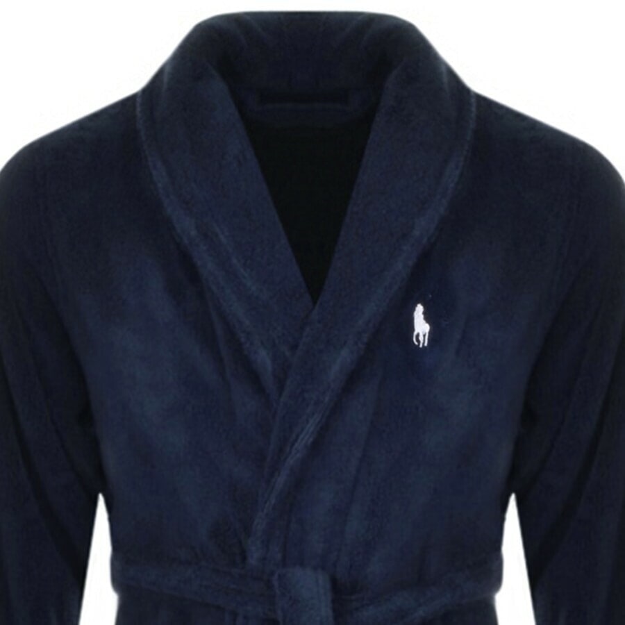 Ralph Lauren Shawl Dressing Gown Navy Mainline Menswear